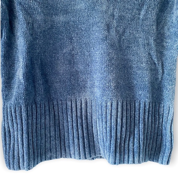 Set 2 Fresh Womens Juniors V-Neck Sweater Large Pink Blue Stretch Knit Tops L - Picture 7 of 16